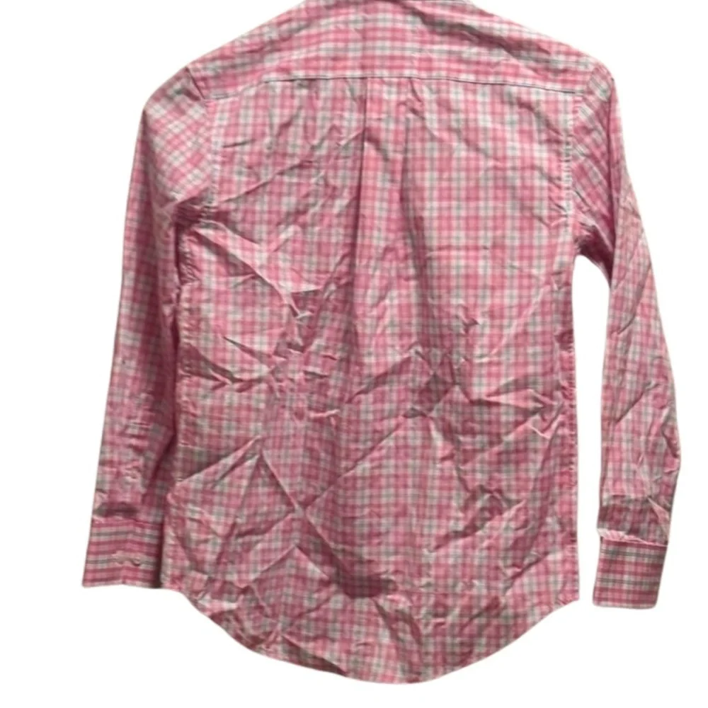 Ralph Lauren Boys Plaid Button Down Shirt in Blue and Pink Boys Broad Creek
